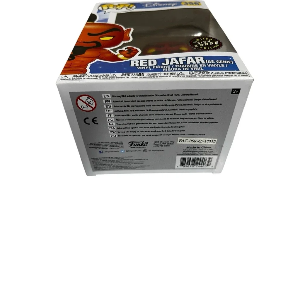 Funko Pop! Disney Aladdin #356 Red Jafar As Genie - GLOW CHASE‎ Limited Vaulted